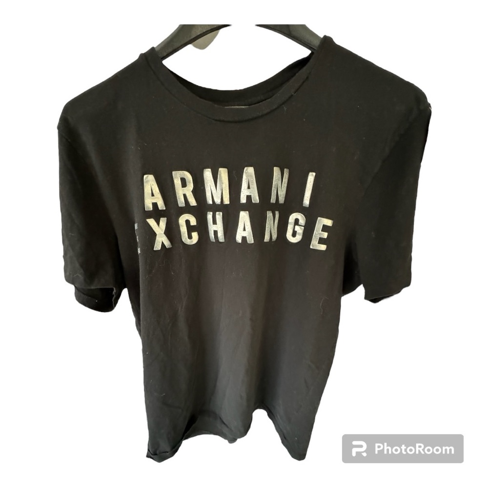 Armani Exchange‎ Reflective logo Cotton T-shirt. Men’s Large. Charcoal. - Picture 3 of 3